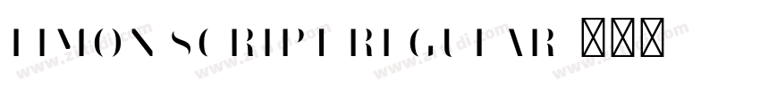 Limon Script Regular字体转换